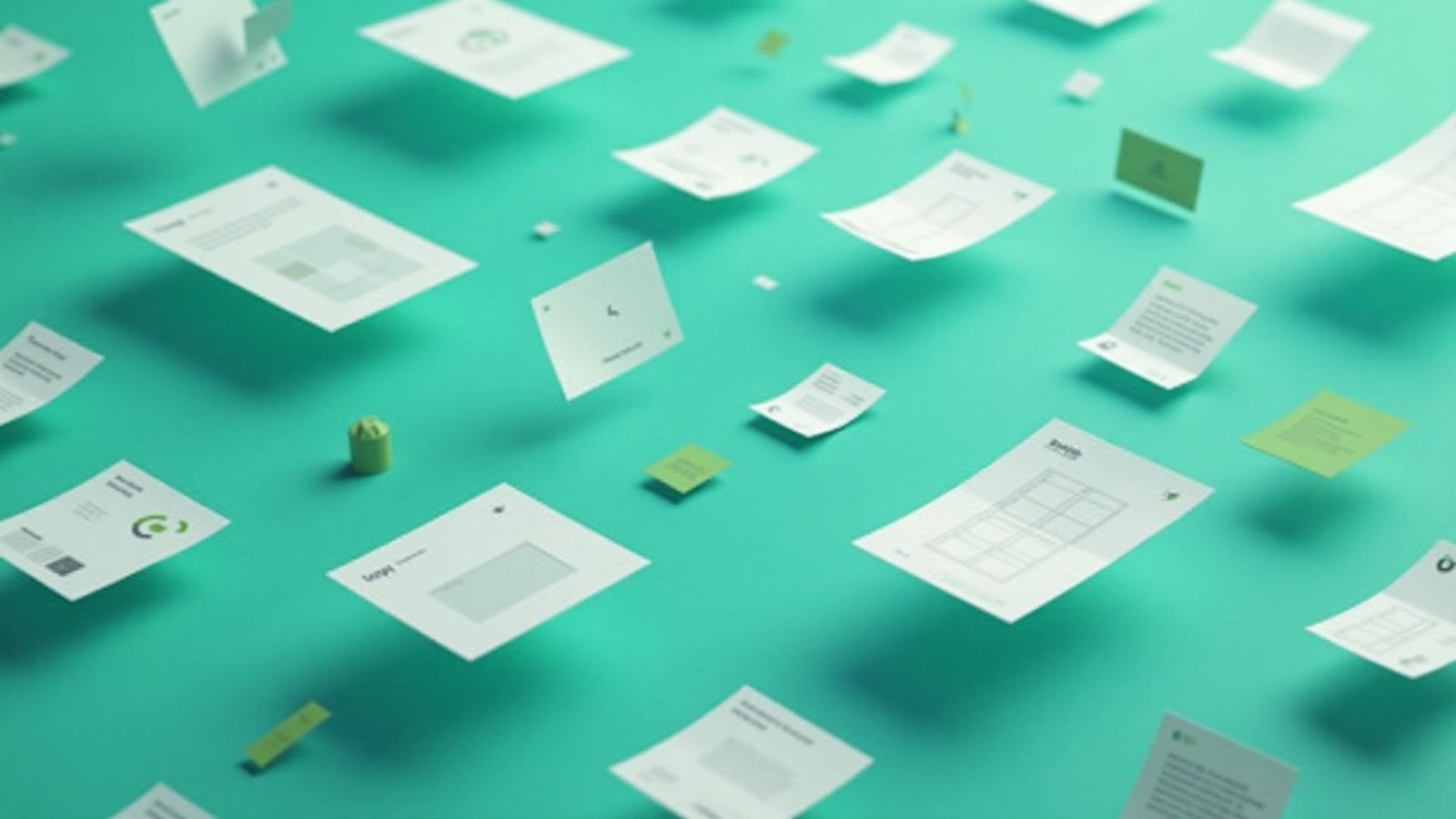 Ilustração de documentos corporativos